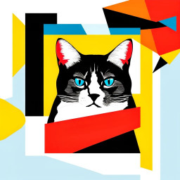 ai generated image of a sleek elegant cat with detailed fur and expressive eyes set against a soft dreamy background showcasing lifelike realism download 79