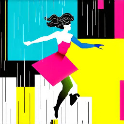 woman dancing in the rain